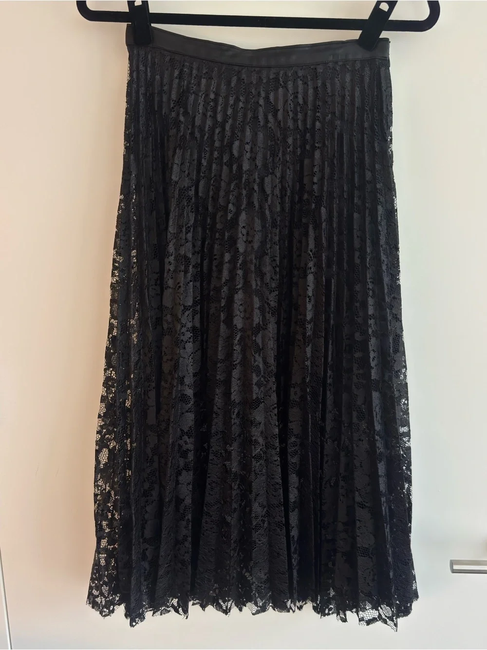 Free People Pretty Pleats Black Maxi Skirt Size 2
